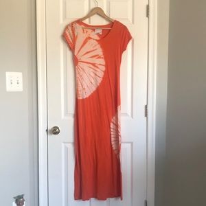 Romeo & Juliet Orange Tie Dye Maxi Dress